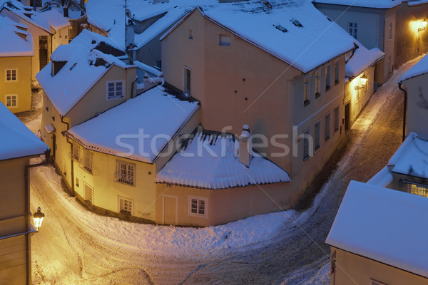 prague in winter Stock photo © courtyardpix