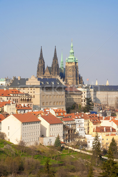 prague hradcany castle Stock photo © courtyardpix