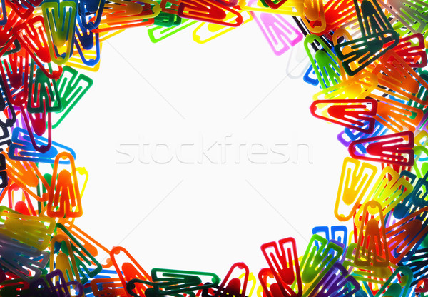 Plástico artigos de papelaria colorido cópia espaço negócio Foto stock © courtyardpix