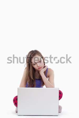 girl with laptop computer Stock photo © courtyardpix