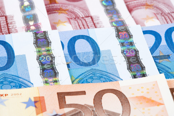 クローズアップ ユーロ ヨーロッパの 組合 お金 ストックフォト © courtyardpix