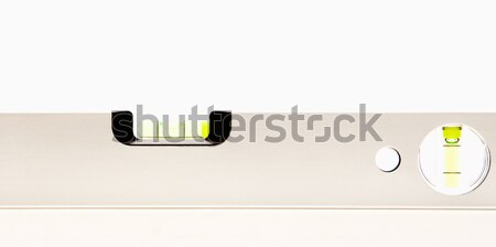 Stock photo: Closeup of a Spirit Level Instrument 