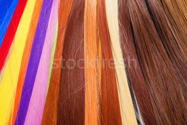 Artificial Hair Used for Production of Wigs  Stock photo © courtyardpix