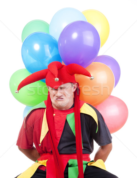 jester with balloons Stock photo © courtyardpix