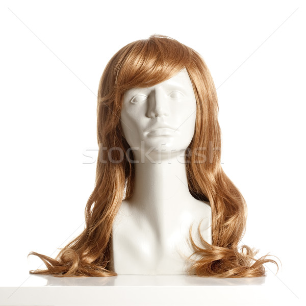 Mannequin Homme tête perruque blanche [[stock_photo]] © courtyardpix