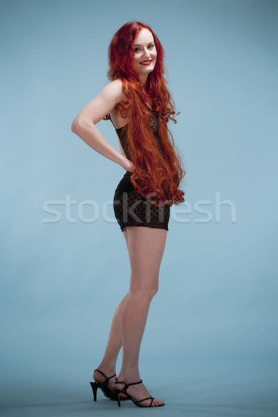 Young Woman with Long Red Hair  Stock photo © courtyardpix