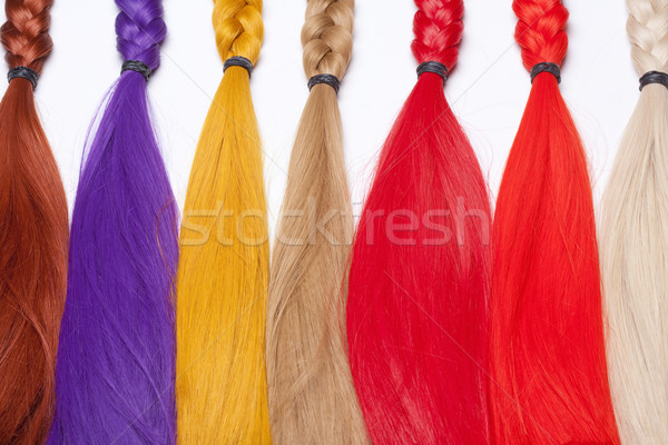 Artificial Hair Used for Production of Wigs  Stock photo © courtyardpix