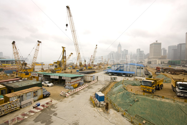 Stock foto: Baustelle · breite · erschossen · Business · Internet · Gebäude