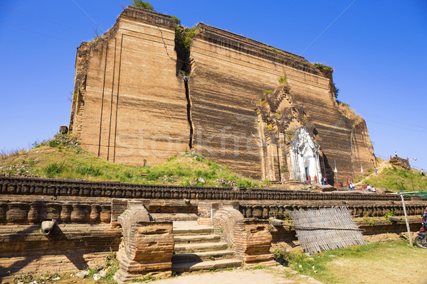 Tapınak Myanmar mimari Asya arka kule Stok fotoğraf © cozyta