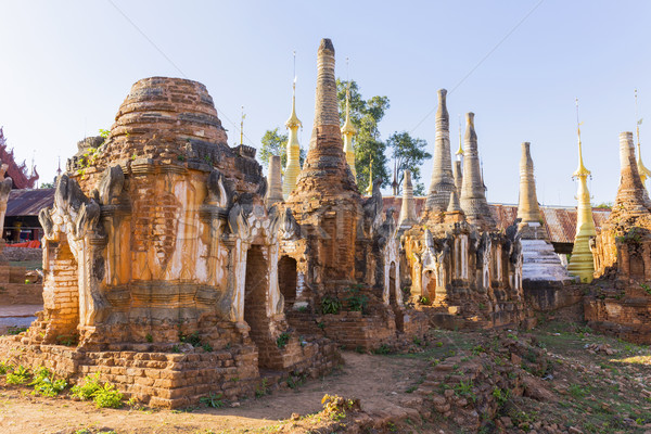 Rovine antica frazione lago Myanmar Foto d'archivio © cozyta