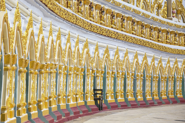 Tapınak Myanmar köprü seyahat heykel Buda Stok fotoğraf © cozyta