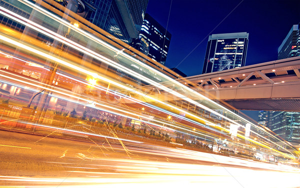 speeding car through the street Stock photo © cozyta