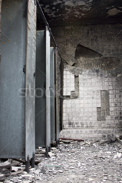 Edificio WC fuego casa fondo marco Foto stock © cozyta