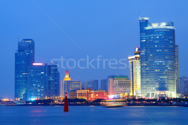 China nacht eiland glas Blauw Stockfoto © cozyta