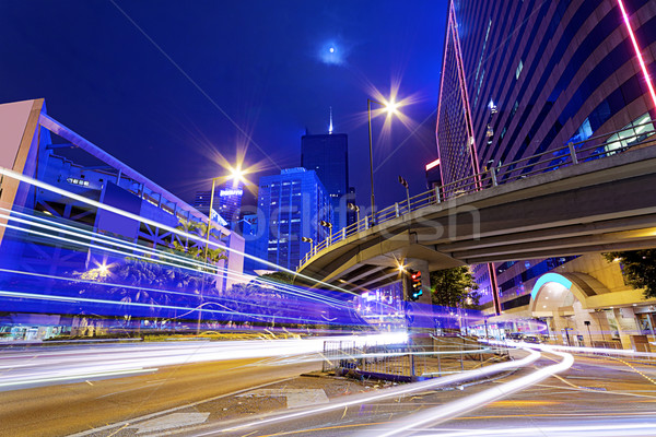 [[stock_photo]]: Occupés · trafic · nuit · Finance · urbaine · affaires