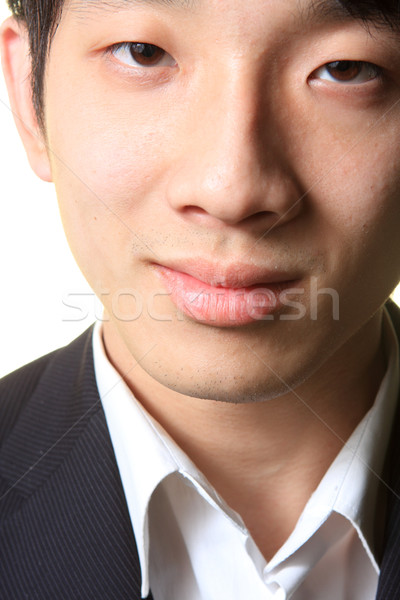 Stock photo: Close up portrait of man smiling