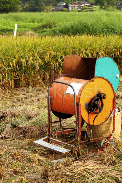 Vintage rice wood machine  Stock photo © cozyta