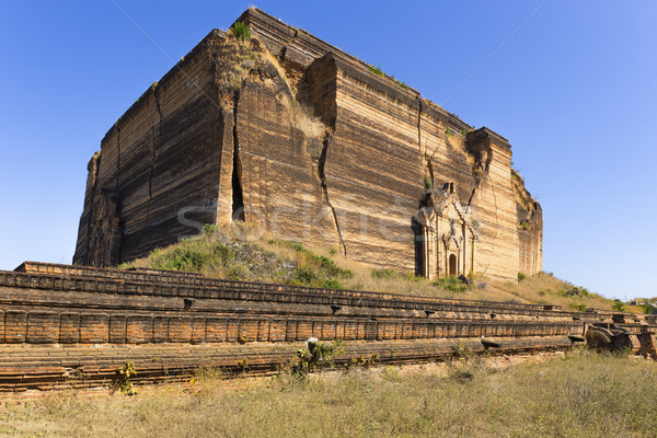 Ruined Pagoda in Mingun Paya / Mantara Gyi Paya  Stock photo © cozyta