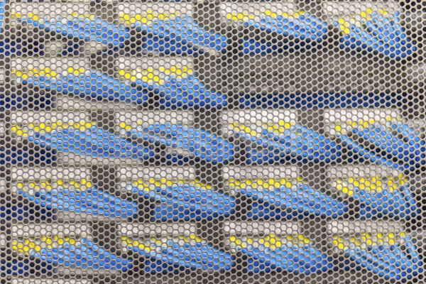 Lan kablo cambridge sunucu rafı teknoloji bilgisayarlar Stok fotoğraf © cozyta