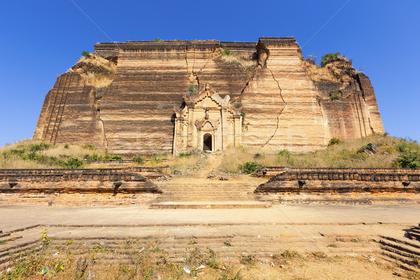 Ruined Pagoda in Mingun Paya / Mantara Gyi Paya  Stock photo © cozyta