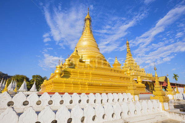 Stock fotó: Pagoda · Burma · Myanmar · utazás · istentisztelet · arany