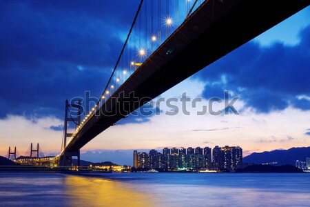 bridge at sunset moment Stock photo © cozyta