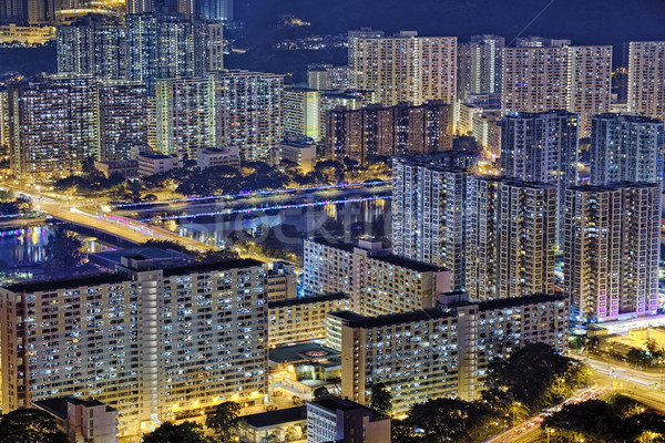 Hong Kong Sha Tin at Night Stock photo © cozyta