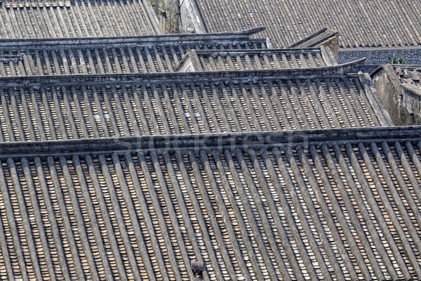 roofs of the ancient houses Bedalinu outpost Stock photo © cozyta