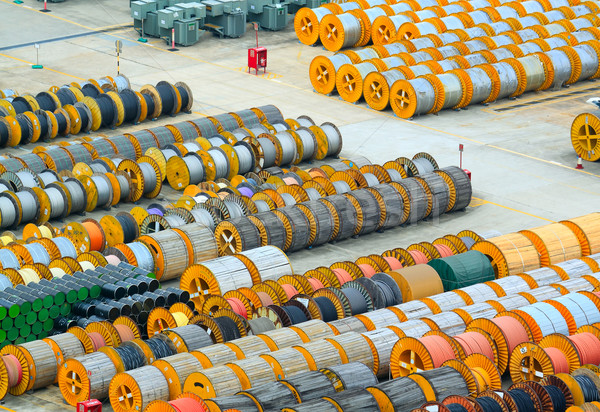 cable roll and transformer on the floor  Stock photo © cozyta