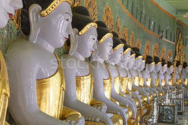 Templo Myanmar puente viaje estatua Buda Foto stock © cozyta