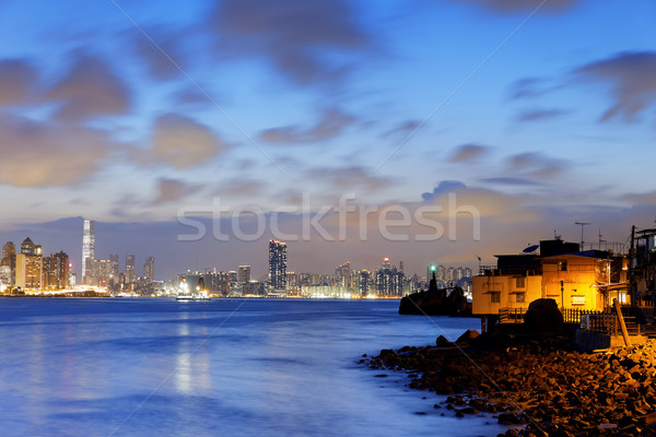 Hong Kong fishing valley at sunset Stock photo © cozyta