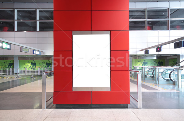 advertisement blank in a modern building  Stock photo © cozyta