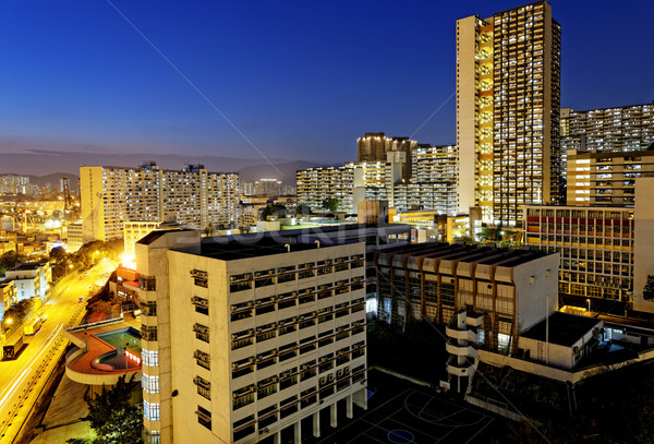 Hong Kong night Stock photo © cozyta