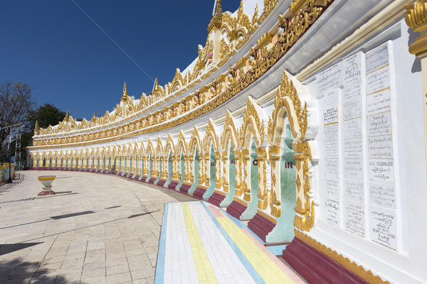 Temple Myanmar pont Voyage statue buddha [[stock_photo]] © cozyta