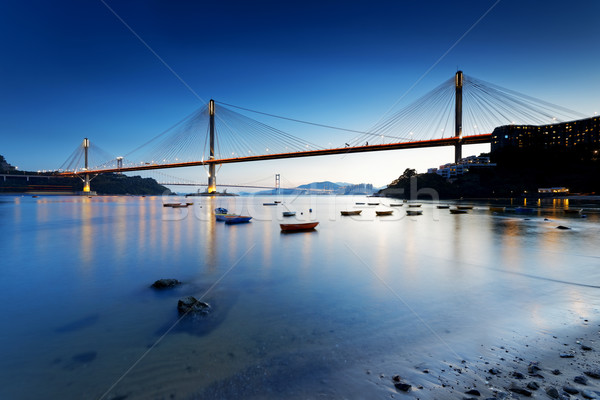 Autoroute pont nuit Hong-Kong ciel eau [[stock_photo]] © cozyta