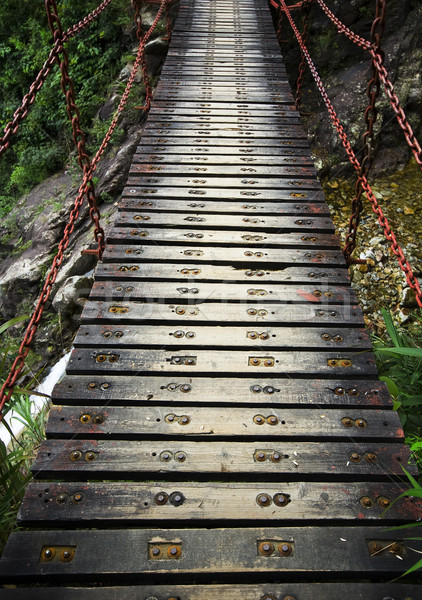 wood drawbridge in hong kong at summer Stock photo © cozyta