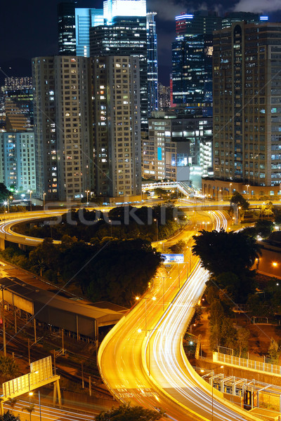Hong Kong modern şehir ofis manzara araba Stok fotoğraf © cozyta