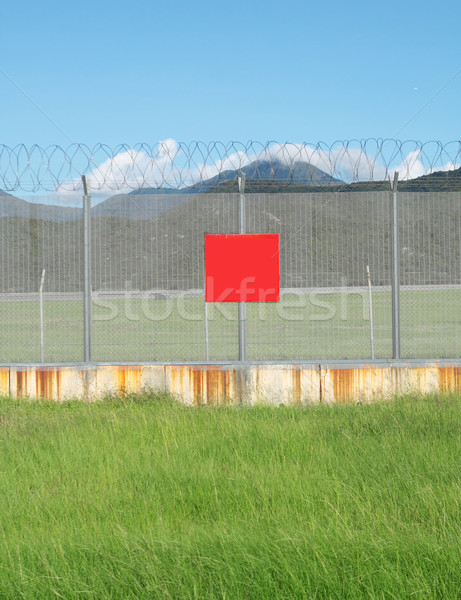 metal fence in the nature Stock photo © cozyta