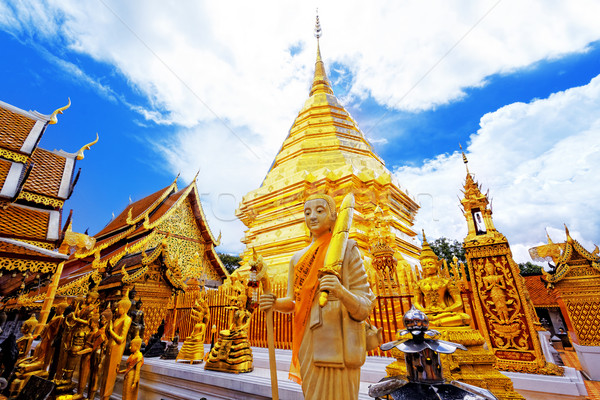 Wat Phra That Doi Suthep is a major tourist destination of Chian Stock photo © cozyta