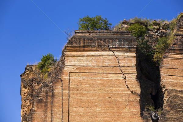Ruined Pagoda in Mingun Paya / Mantara Gyi Paya  Stock photo © cozyta