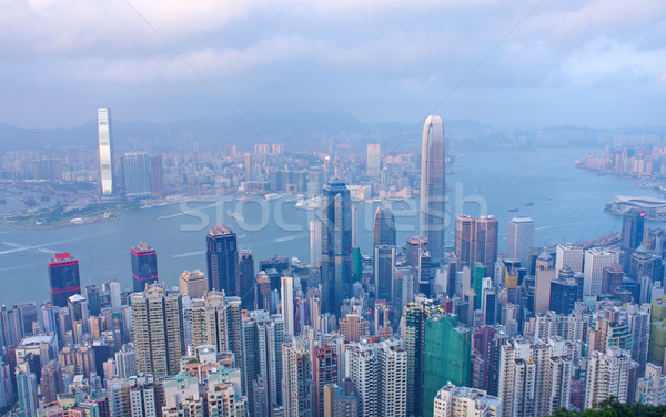 China, Hong Kong waterfront buildings  Stock photo © cozyta