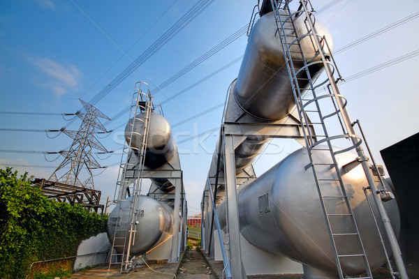 gas container and power tower Stock photo © cozyta