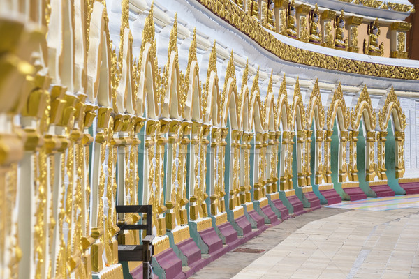 Templo Myanmar puente viaje estatua Buda Foto stock © cozyta