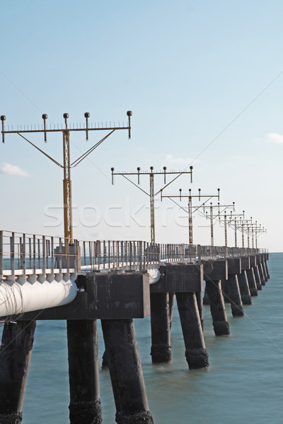 airplane navigational lights on the sea Stock photo © cozyta