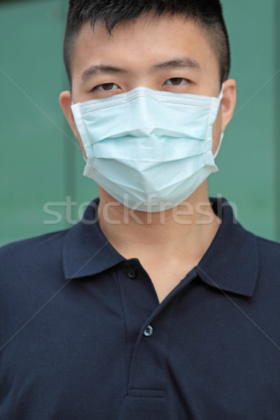 man wear mask outdoor Stock photo © cozyta