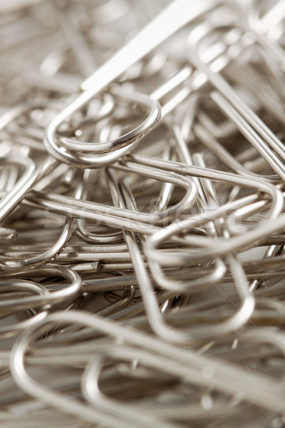 paper clips to white background. Stock photo © cozyta