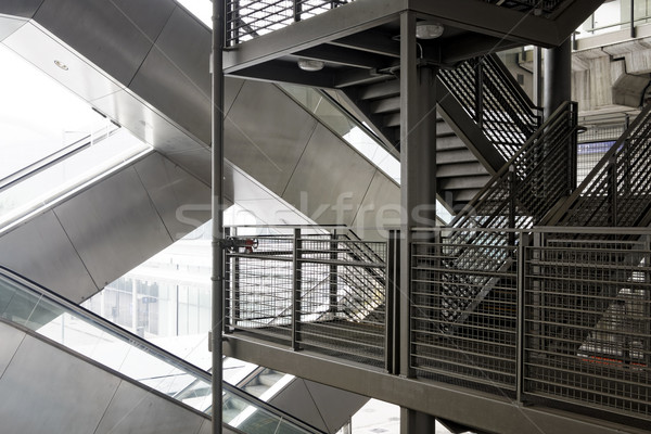 Escalera escalera acero aire libre luz tecnología Foto stock © cozyta