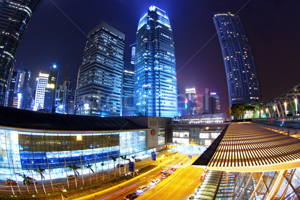 [[stock_photo]]: Hong-Kong · ville · nuit · affaires · bâtiment