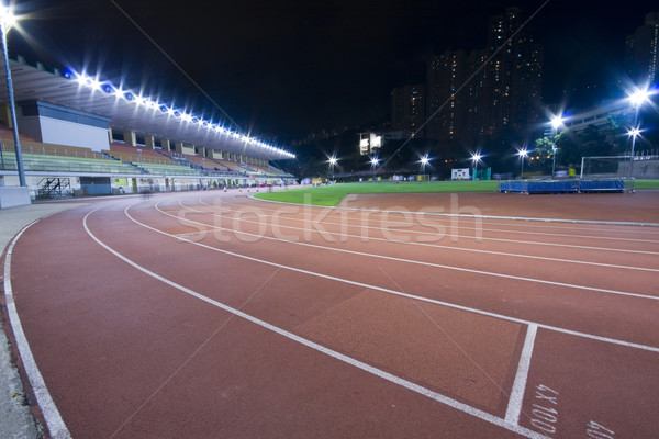 Running lanes on a track in play gorund  Stock photo © cozyta