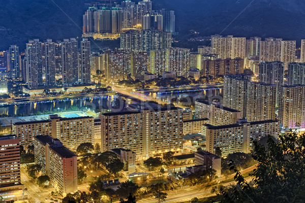 Hong Kong Sha Tin at Night Stock photo © cozyta